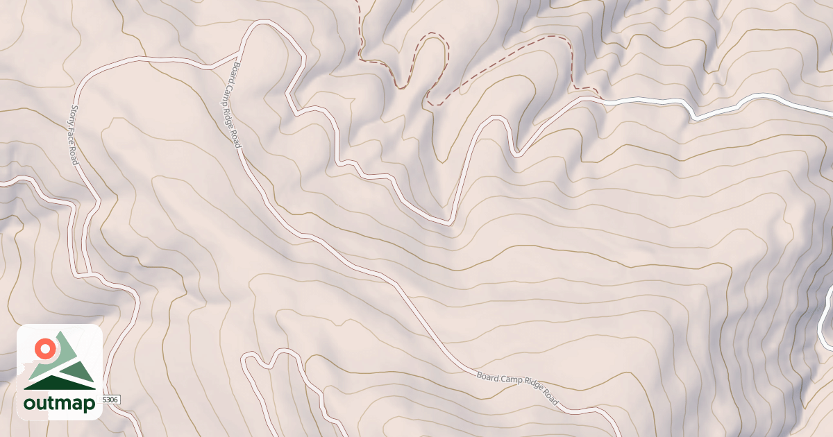 Map of BOARD CAMP RIDGE