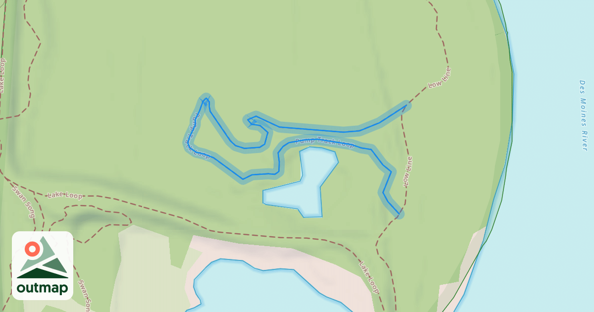 Map of Pump Track Loop