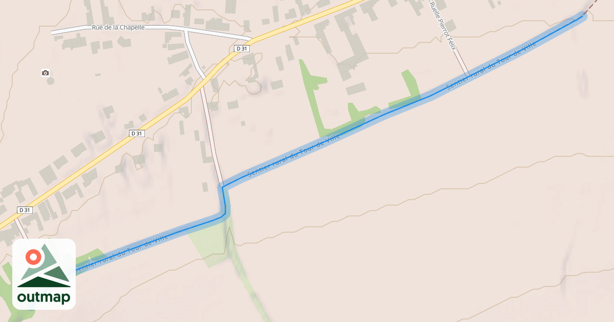 Map of Sentier rural du Tour de Ville