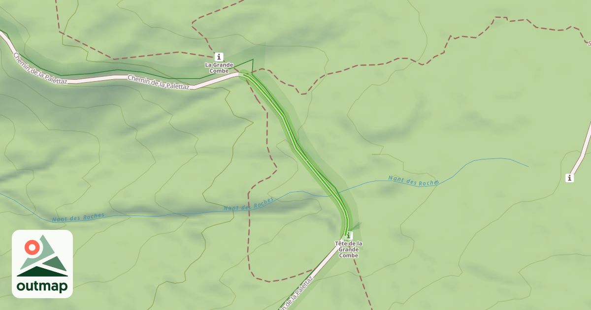 Map of Chemin de la Palettaz