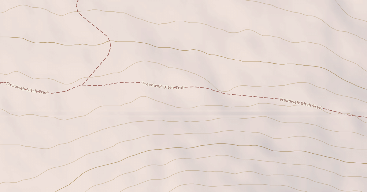 Map preview of TREADWELL DITCH TRAIL