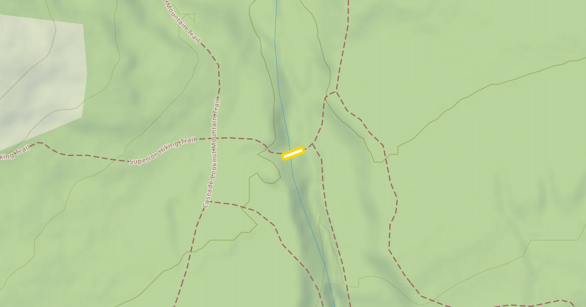 Map preview of Superior Hiking Trail