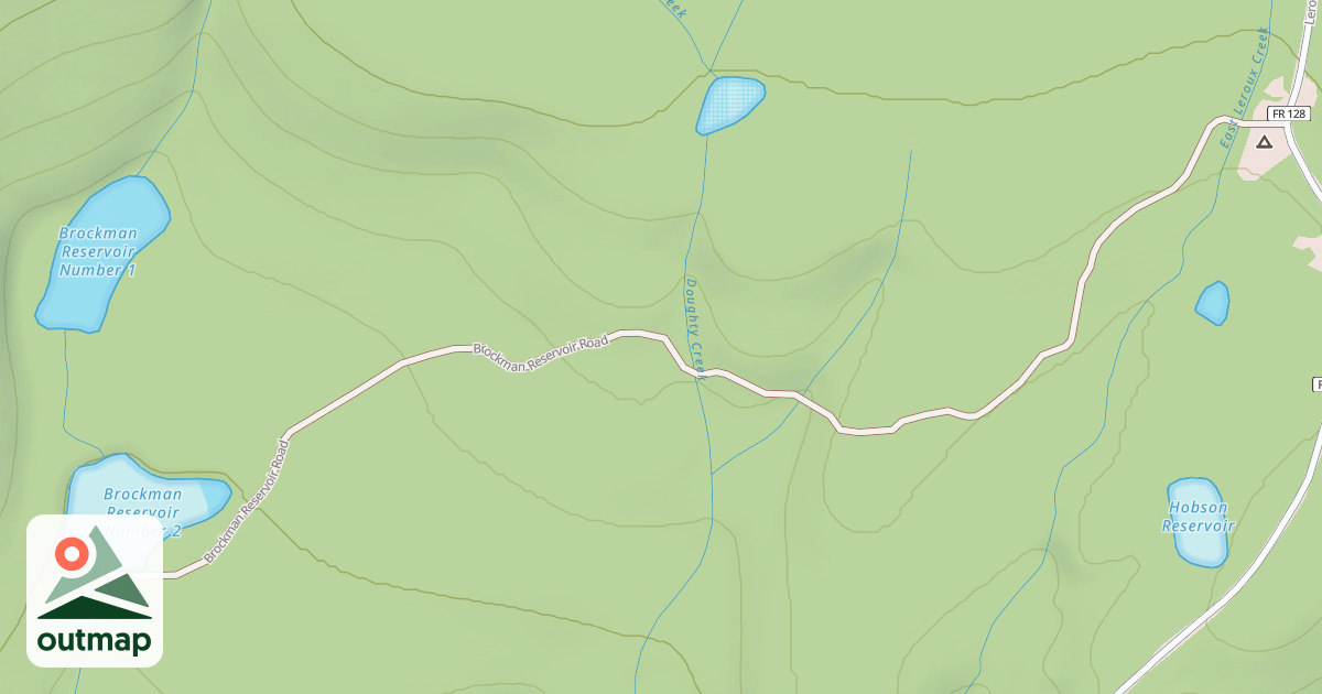 Map of BROCKMAN RESERVOIR