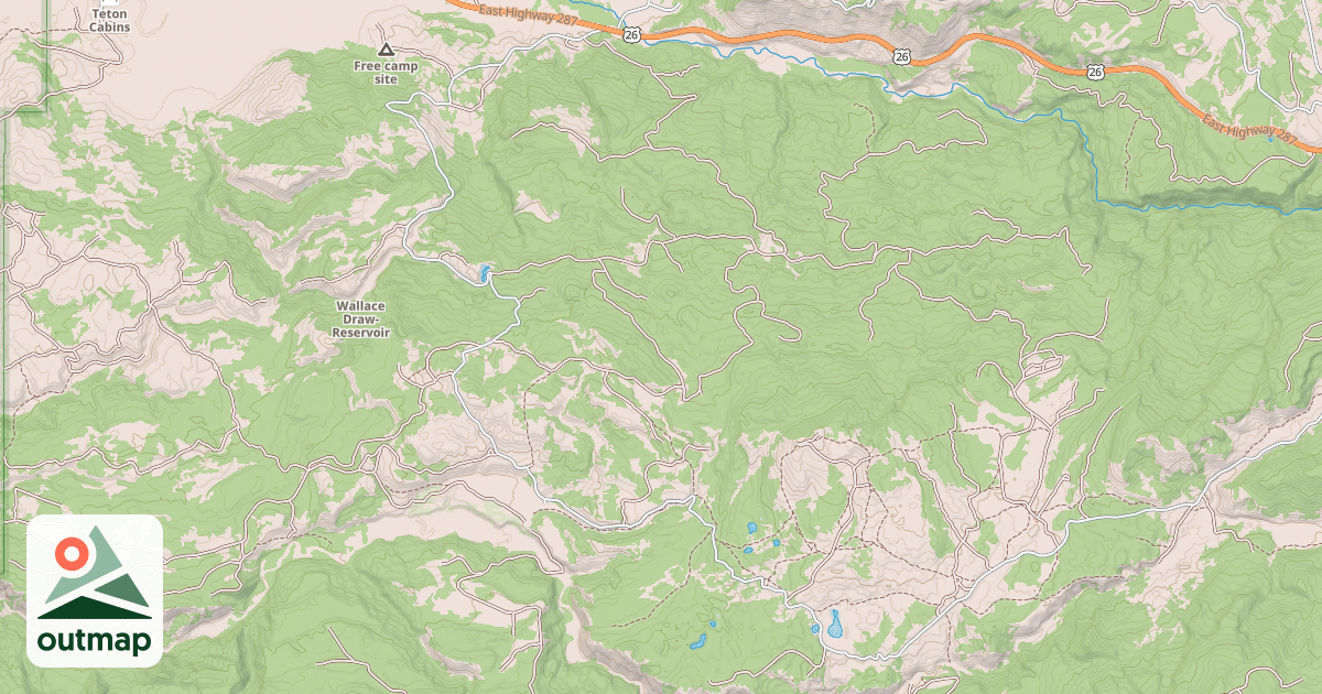 Map of Hatchet (Rd) Snowmobile Tr