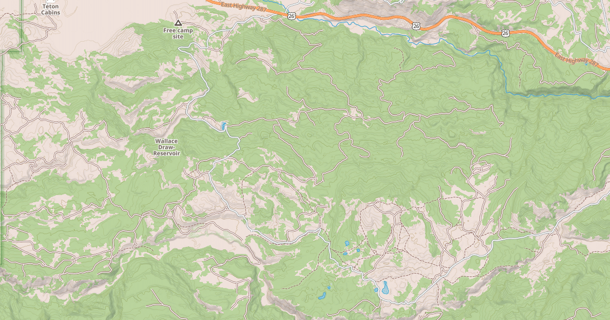 Map preview of Hatchet (Rd) Snowmobile Tr