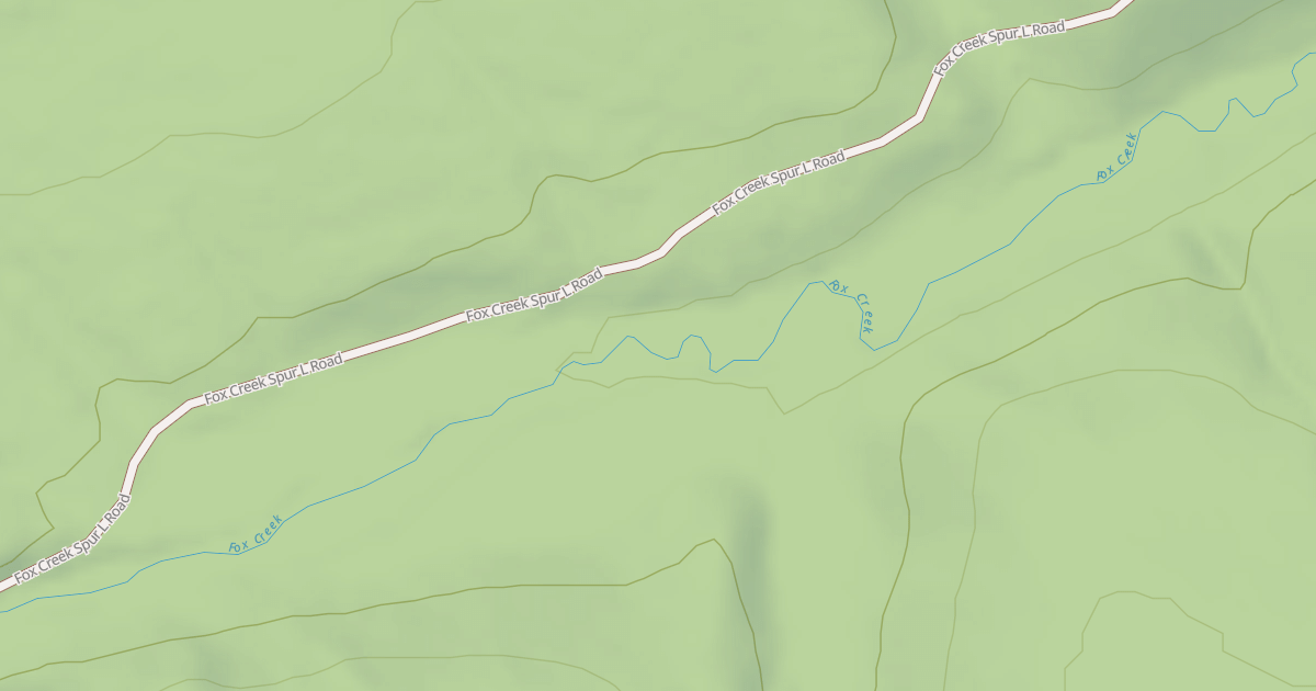 Map preview of FOX CREEK SPUR M
