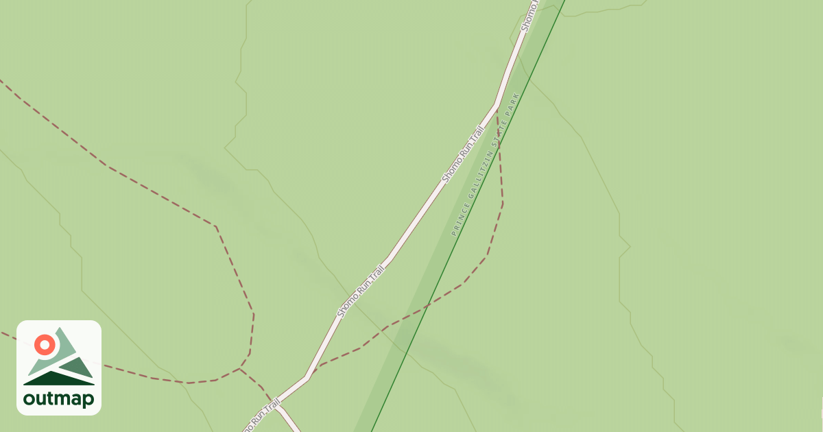 Map of Prince Gallitzin State Park Trails