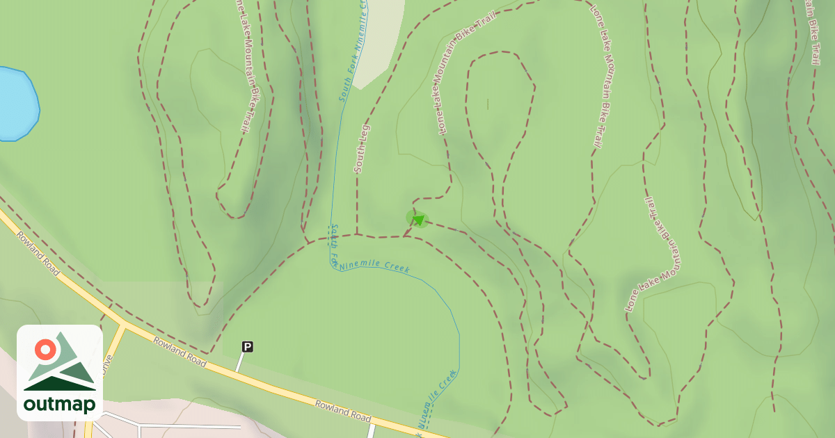 Map of Lone Lake Mountain Bike Trail