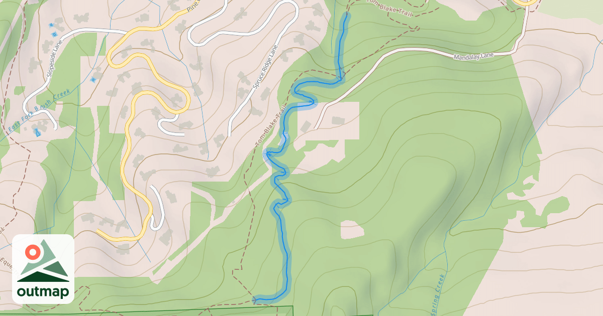 Map of Tom Blake Equestrian Trail