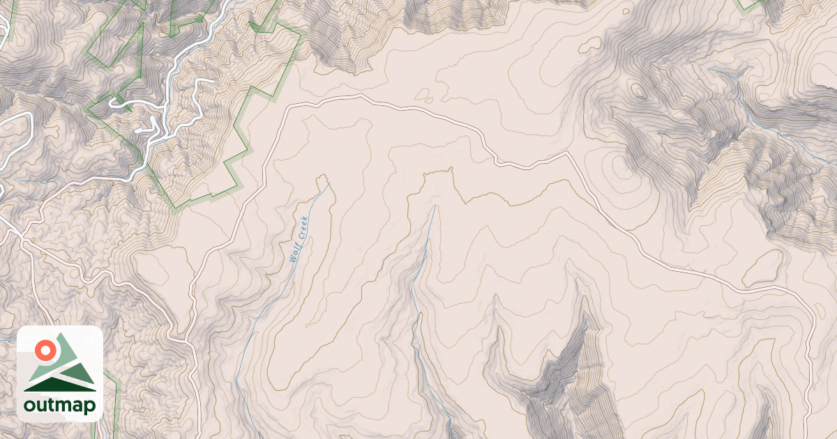 Map of BIG BUG MESA