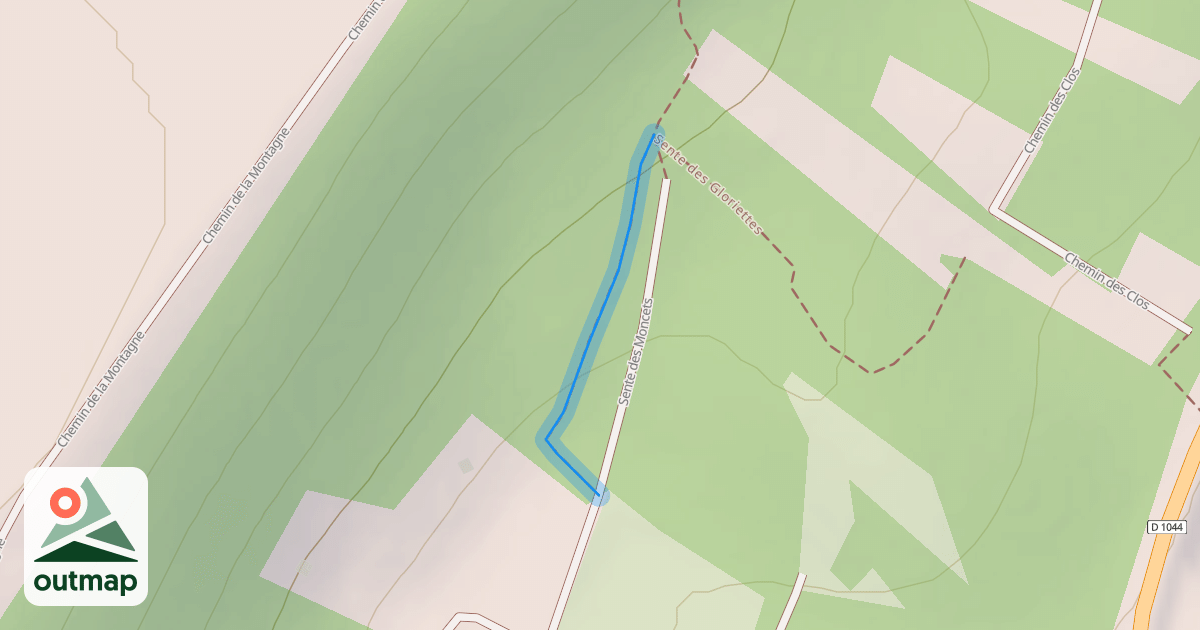 Map of Sente des Gloriettes