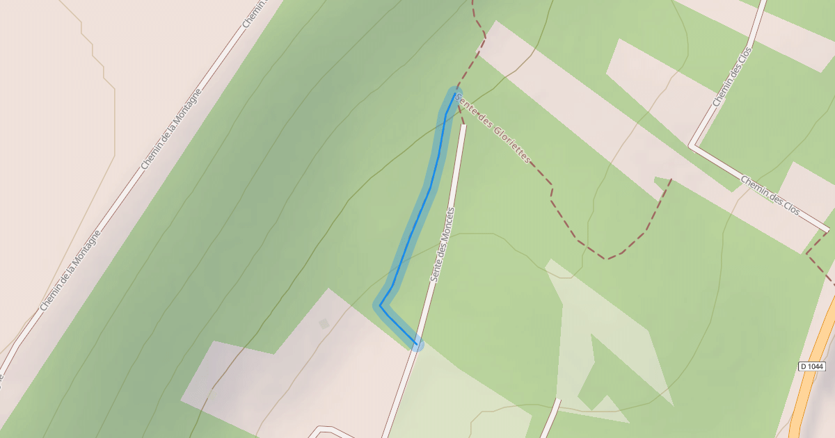 Map preview of Sente des Gloriettes