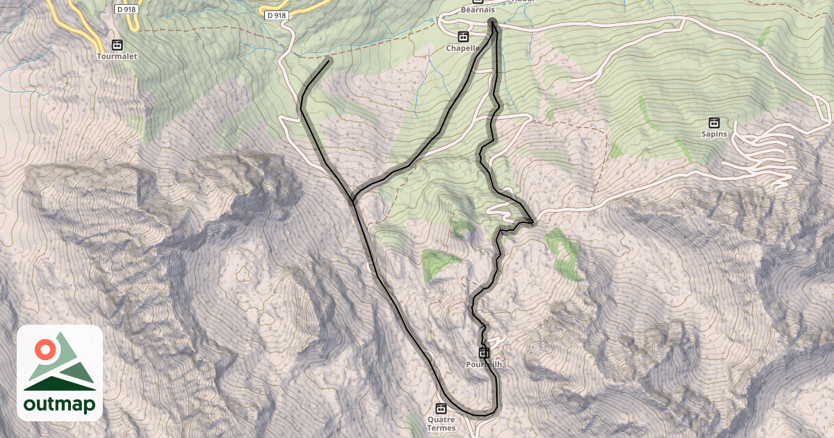 Map of Pourteilh