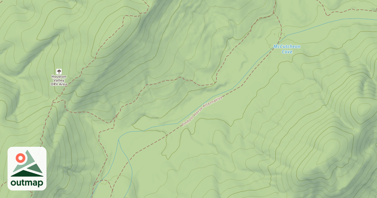 Map of USFS Motor Vehicle Use Map Trails 17453