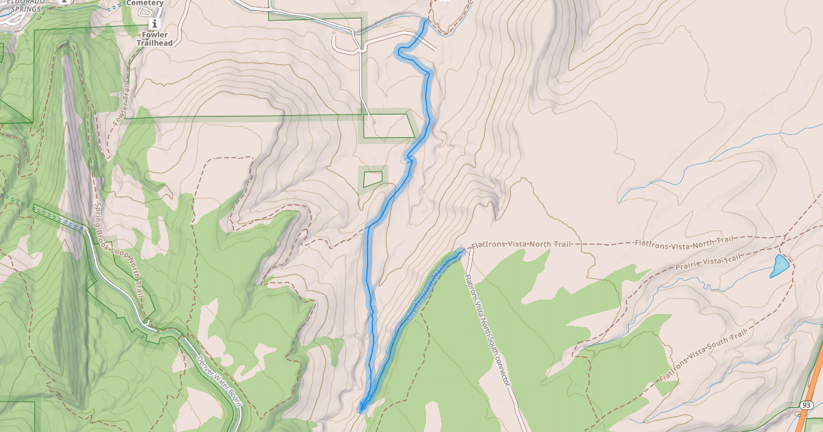 Map preview of Doudy Draw Trail