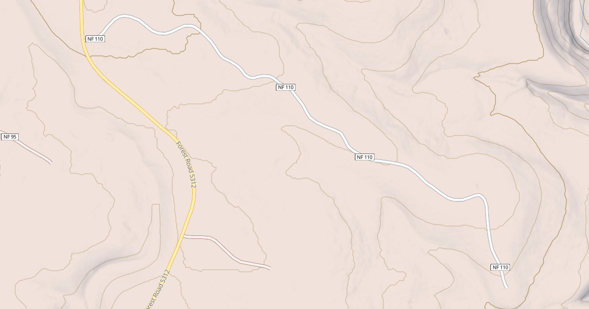 Map preview of USFS Motor Vehicle Use Map Roads {98FCCD73-BFAF-4F46-B079-129EC30BEE86}