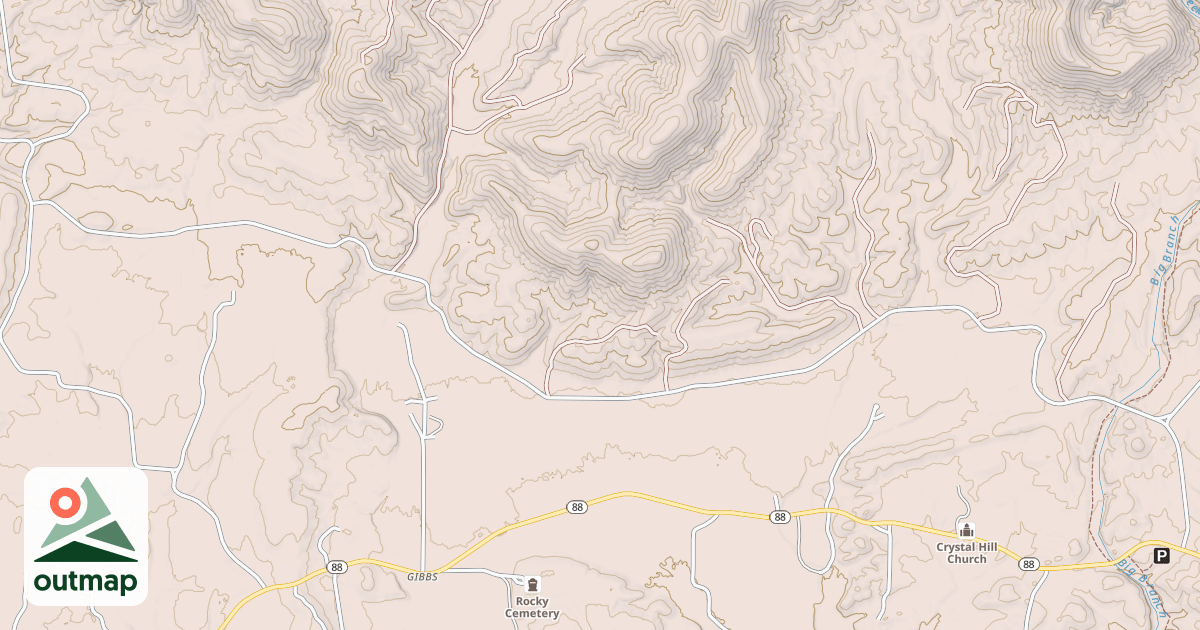 Map of MUDDY GIBBS
