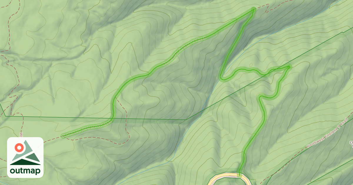 Map of Northwest Firelane 10 Road