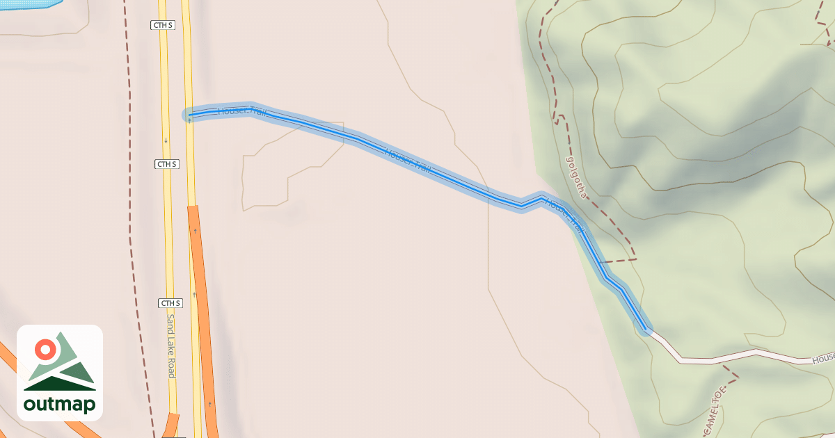 Map of Houser Trail