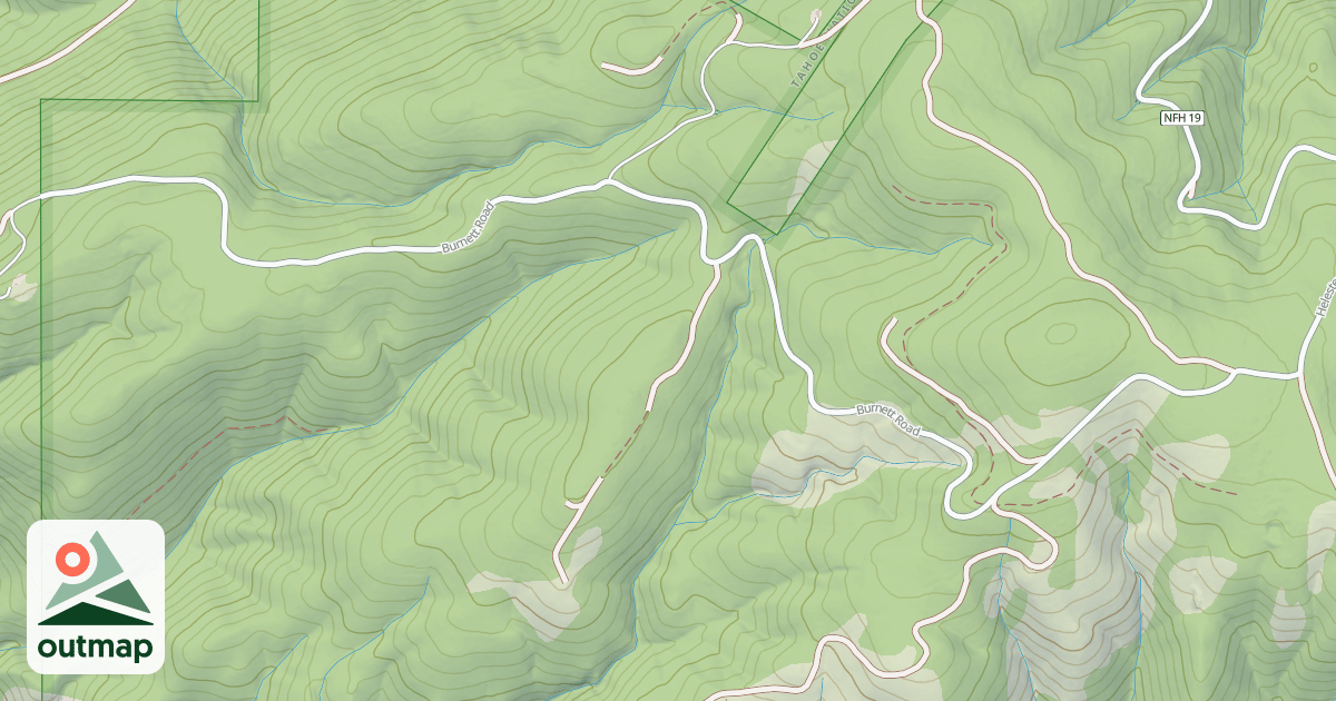 Map of BURNETT
