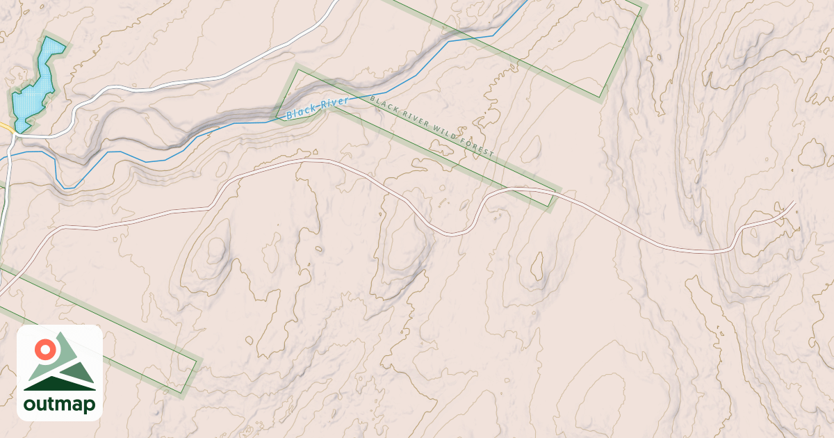 Map of Twin Lakes Trail