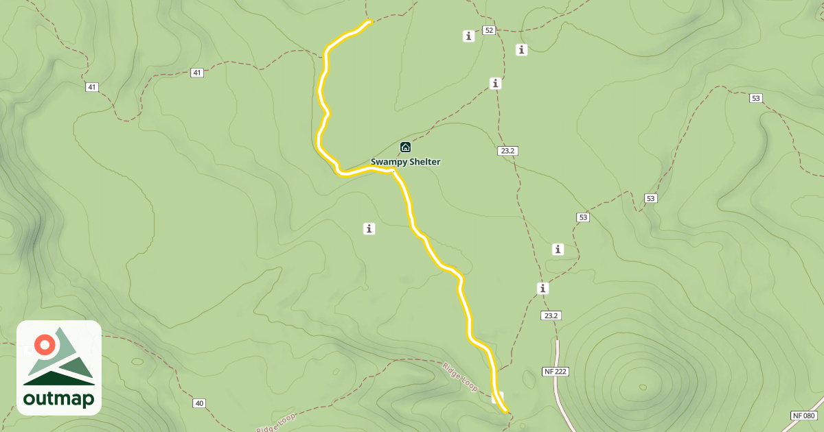 Map of Swampy Lakes Trail #23
