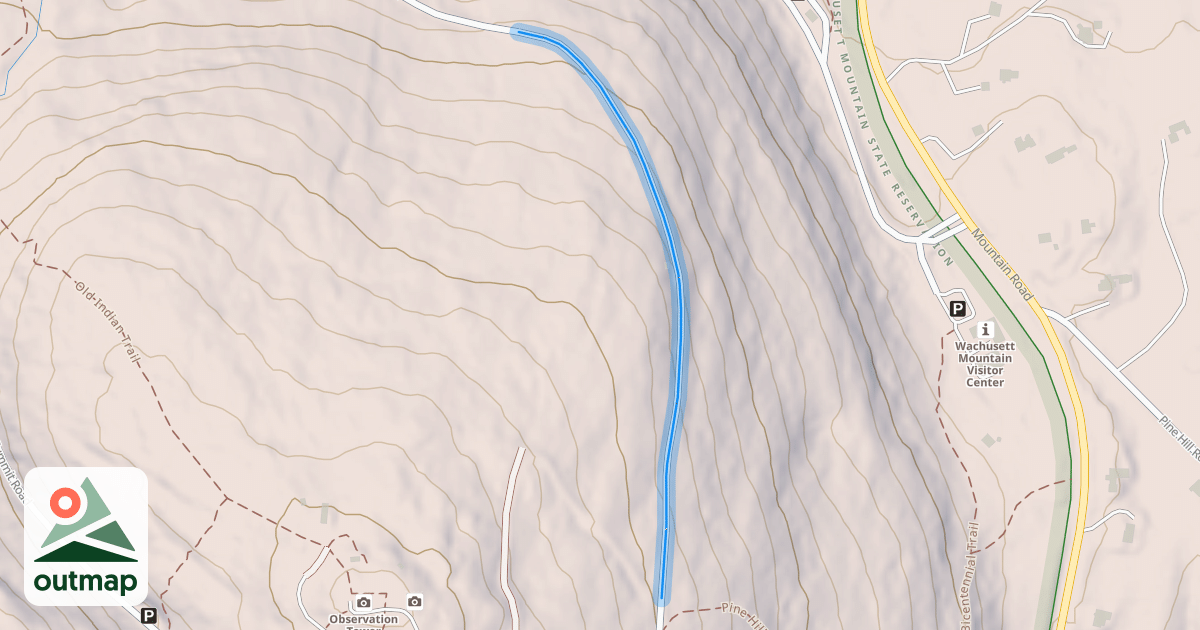 Map of Down Summit Road