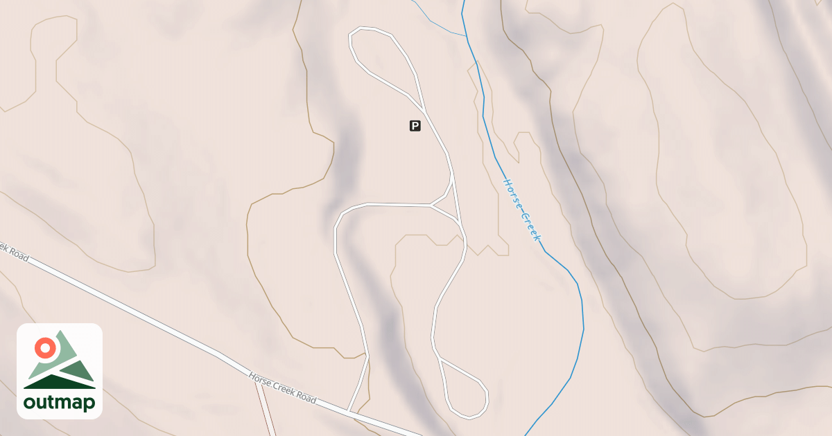 Map of HORSE CREEK CAMPGROUND