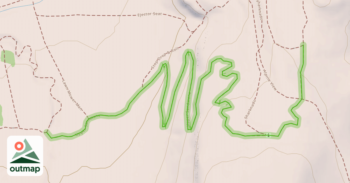 Map of Upper Sandstone