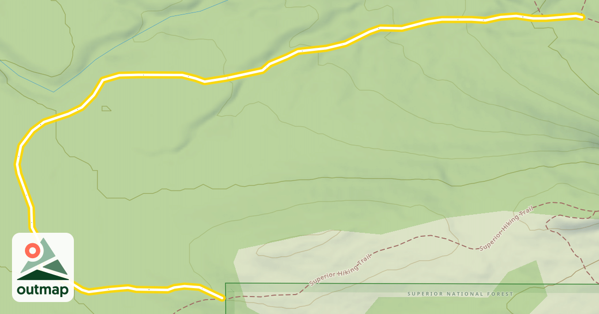 Map of Cascade Lookout Mountain Trail