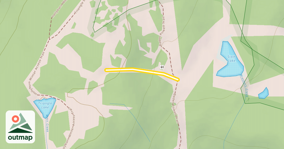 Map of Triangle Lake