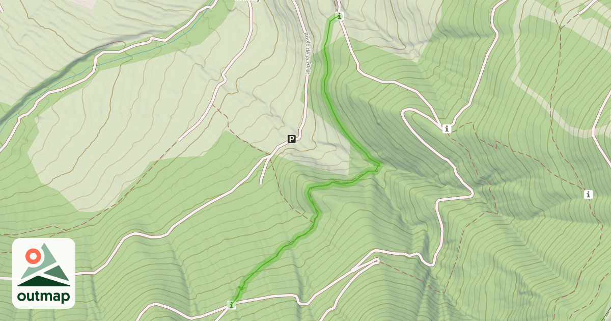 Map of Chemin du Col de la Madeleine
