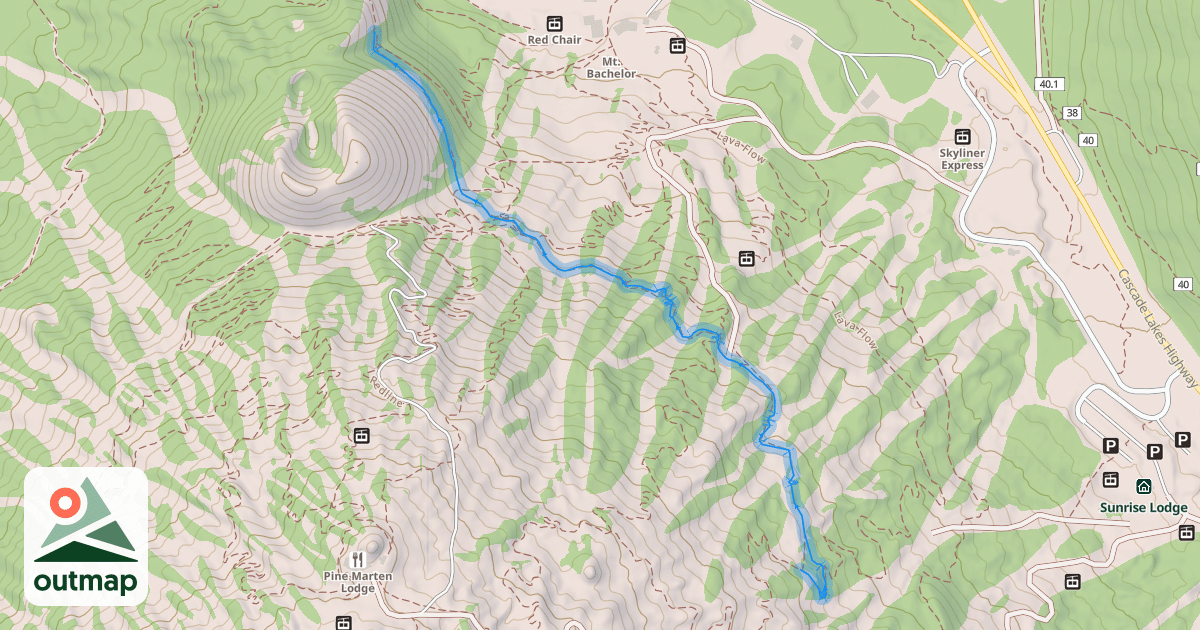 Map of Cone Run