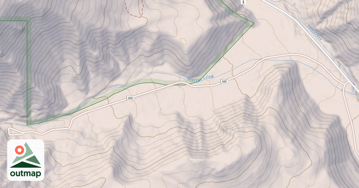 Map of ANDREWS CREEK