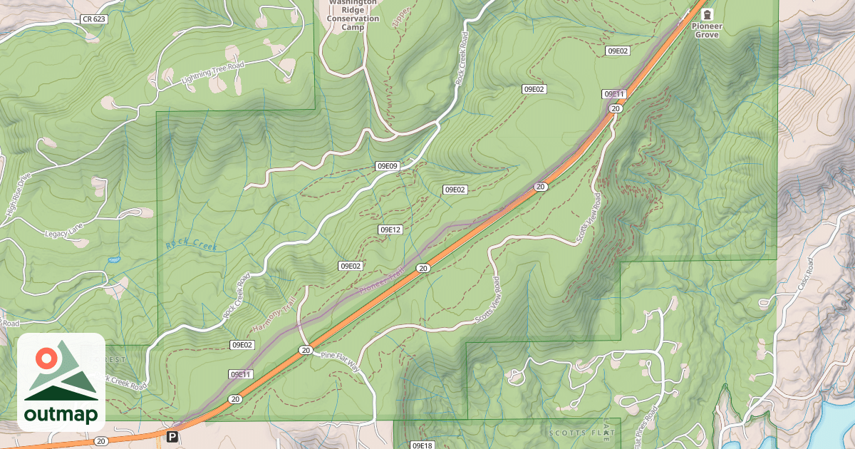 Map of Pioneer Trail