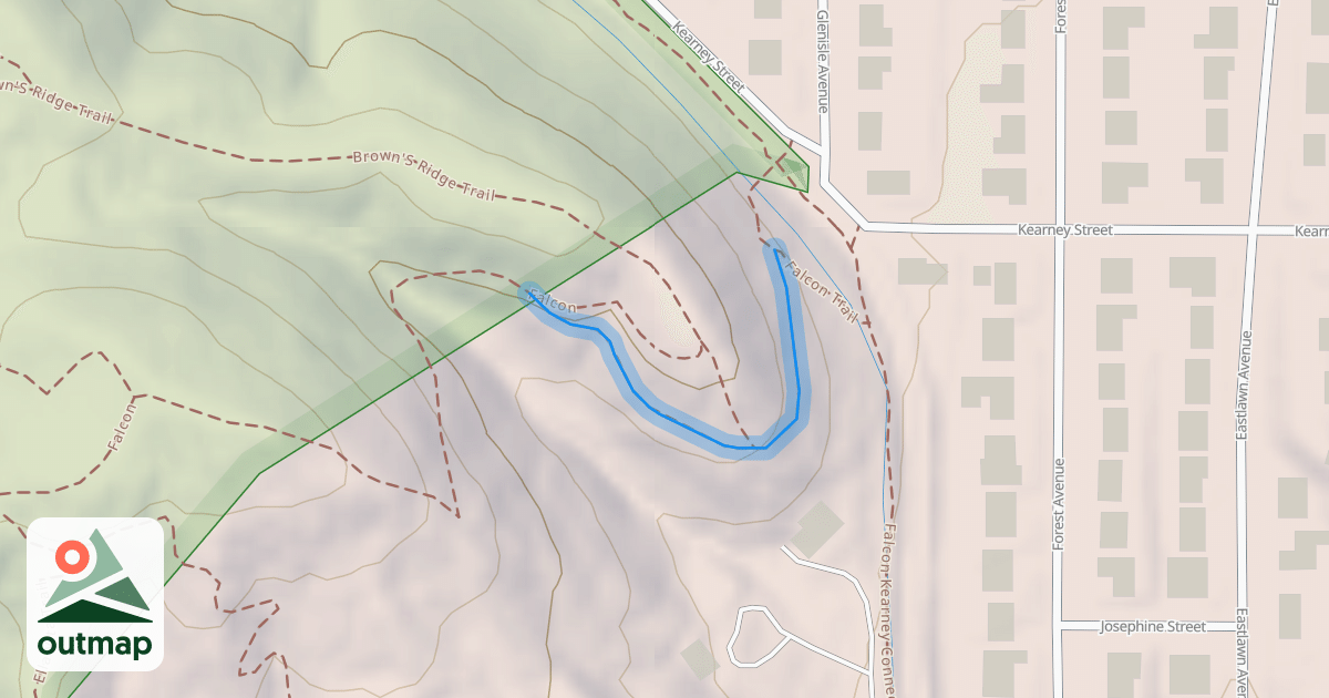 Map of Falcon Trail