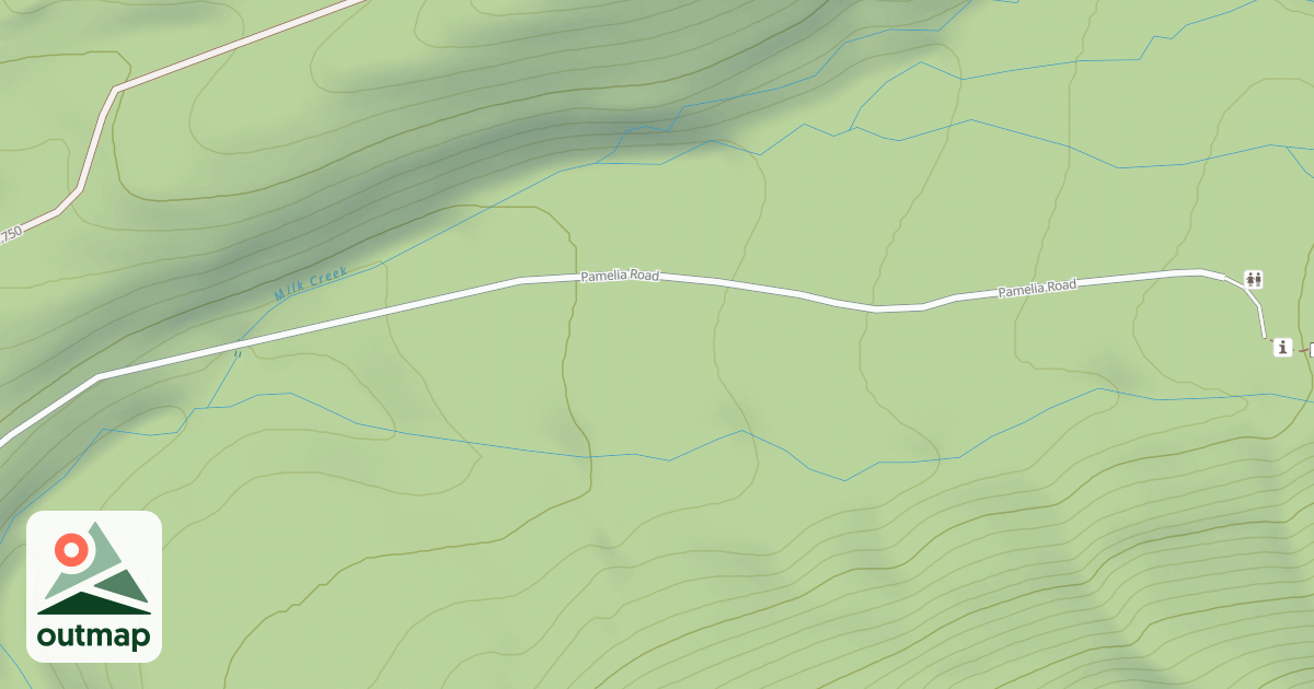 Map of PAMELIA CREEK ROAD