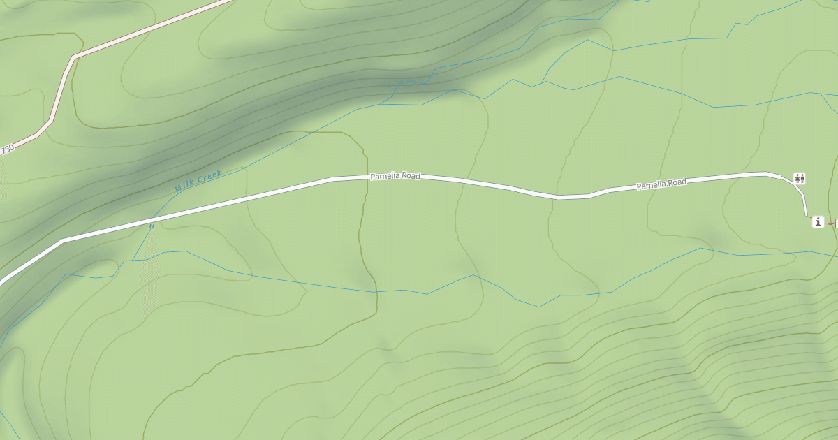 Map preview of PAMELIA CREEK ROAD