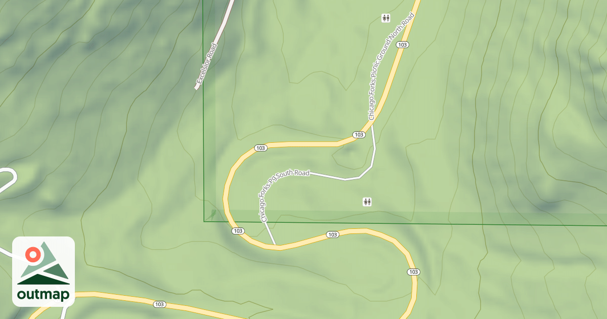 Map of CHICAGO FORKS PG SOUTH