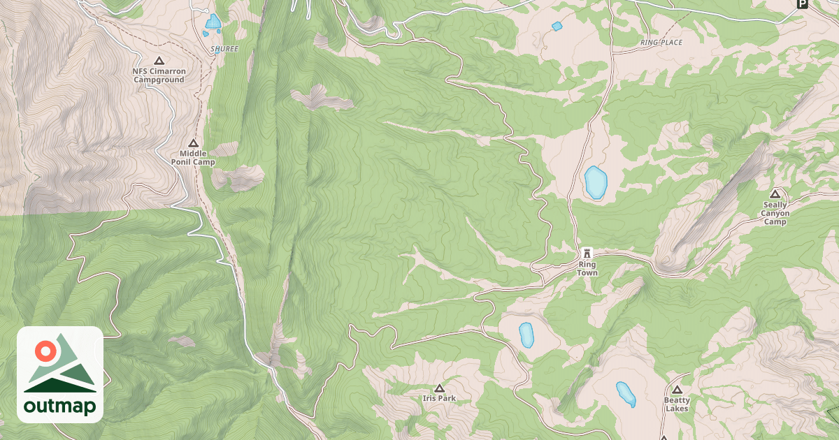 Map of RING TO BEATTY