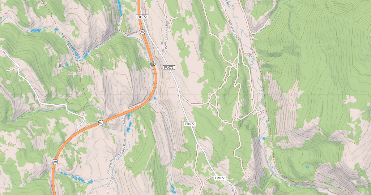 Map preview of Smiths Fork Snowmobile