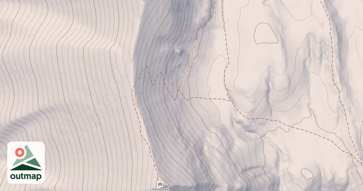 Map of DEADMAN LOOKOUT SPUR