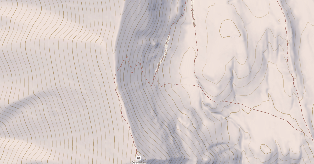 Map preview of DEADMAN LOOKOUT SPUR