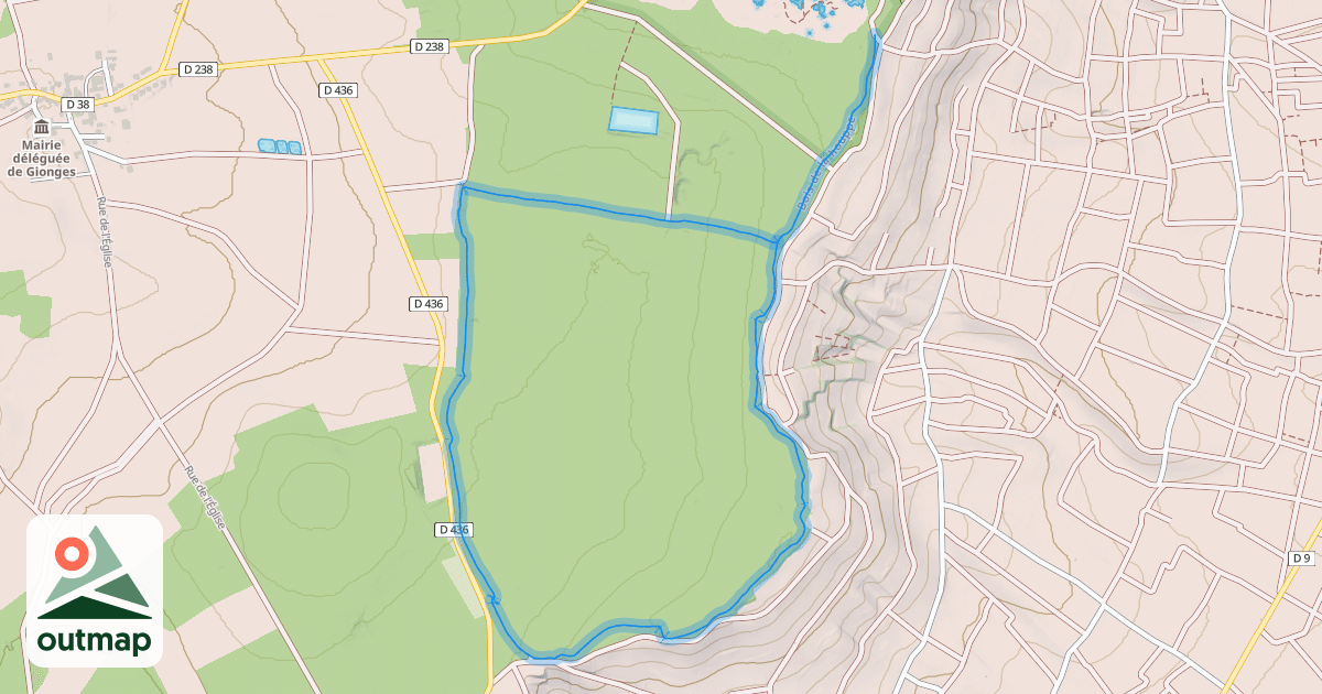 Map of Bois de la houppe