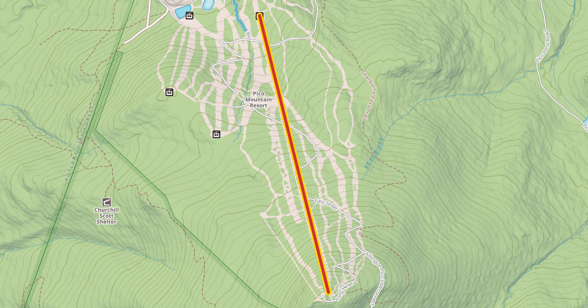 Map preview of Summit Express Quad