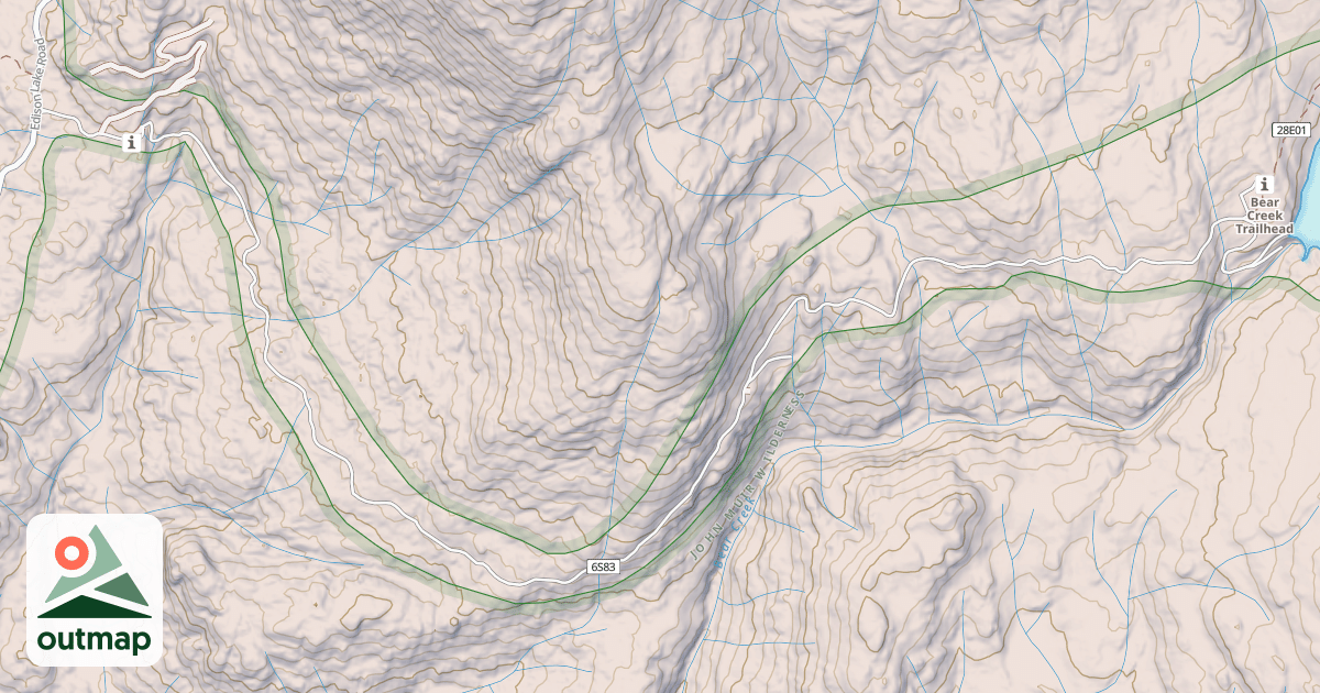 Map of Bear Diversion Ohv Route