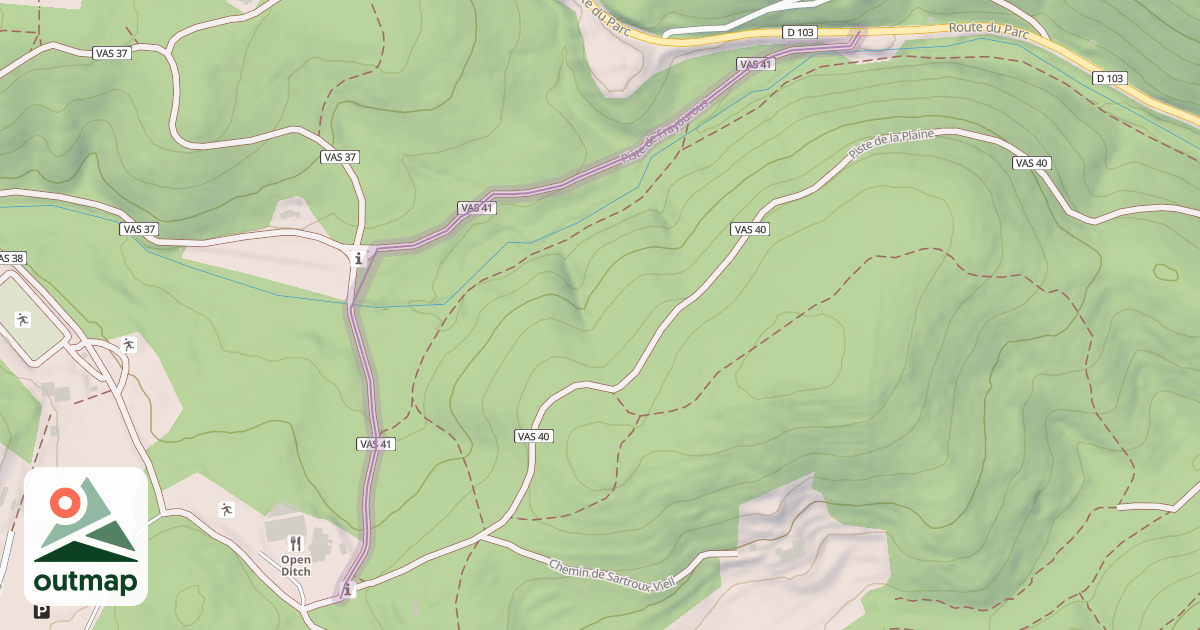 Map of Piste de Frayourous