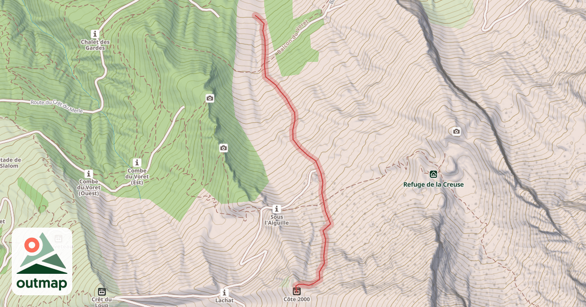 Map of Lapiaz