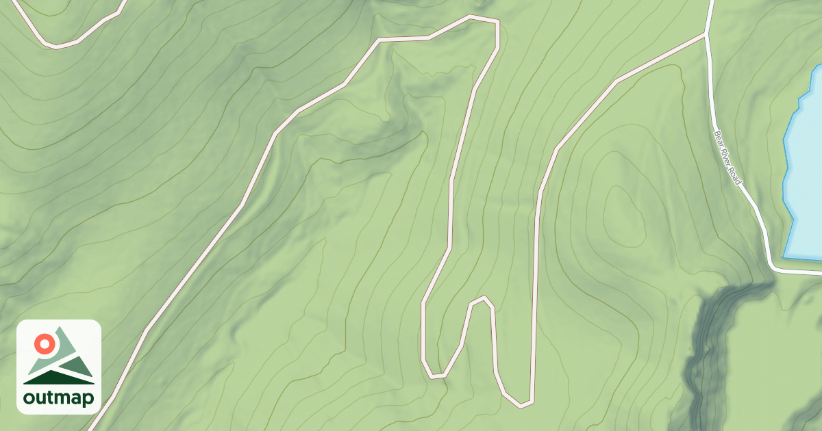 Map of BEAR RIVER GA STA