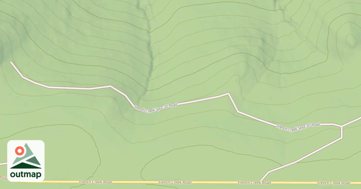 Map of FRENCH CREEK SPUR 2D